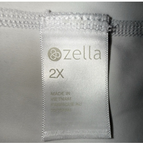 ZELLA Nova Perforated Racerback Tank - Grey Glacier Plus 2X - Picture 12 of 14